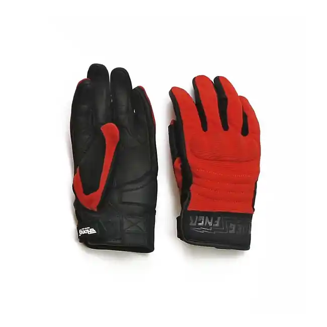 Sale Roeg FNGR Motorrad Handschuhe, schwarz-rot, Größe XL, CE geprüft!