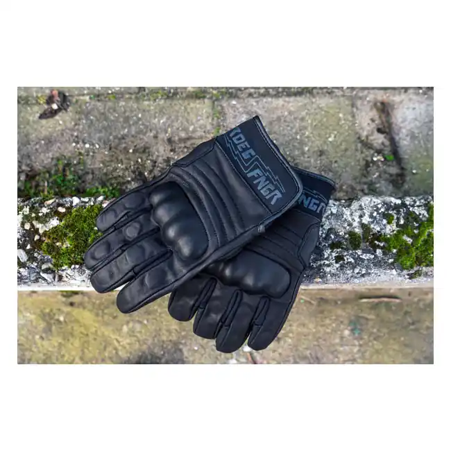 Sonderaktion Roeg FNGR Leder, Motorrad Handschuhe, schwarz, Größe L CE geprüft!