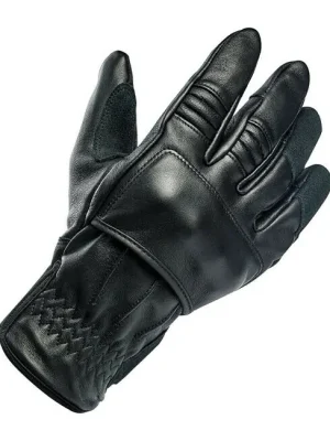 Biltwell Belden Motorrad Handschuhe, Leder, schwarz Größe S CE geprüft! Schnäppchen