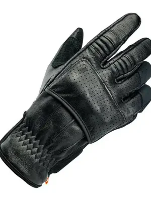 Biltwell Borrego Motorrad Handschuhe, Leder, schwarz, Größe XXL CE geprüft! Bestpreis