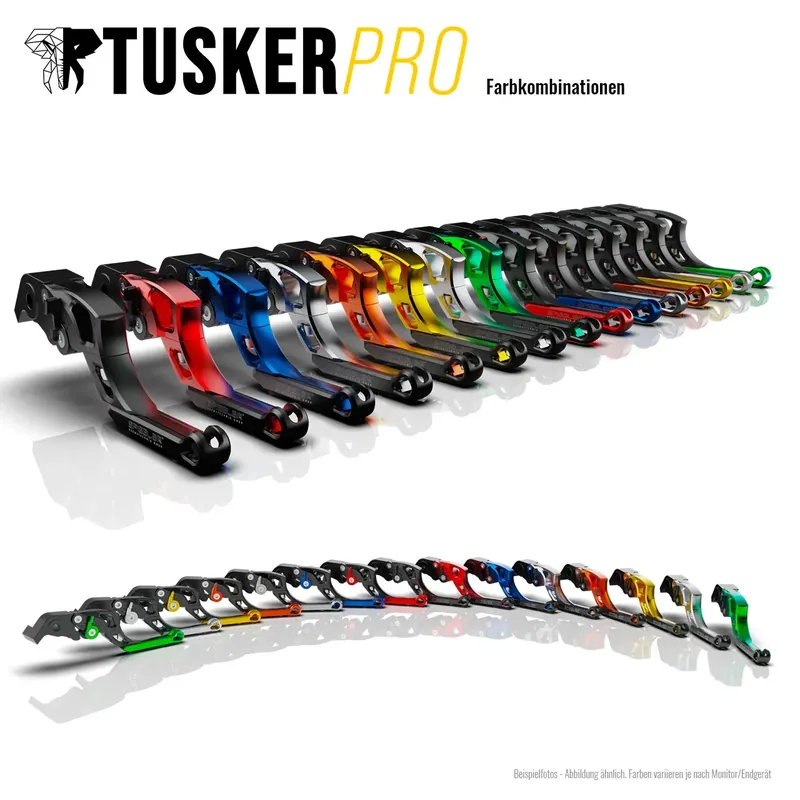 Ausverkauf Spiegler Bremstechnik TUSKER PRO Brems- und Kupplungshebel SET mit ABE passend für Kawasaki Ninja H2 SX SE - Modelle (2018-2020)