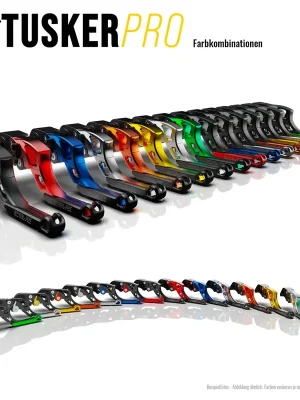 Aktuell Spiegler Bremstechnik TUSKER PRO Brems- und Kupplungshebel SET mit ABE passend für Kawasaki Z500 SE - Modelle (2024-2025)