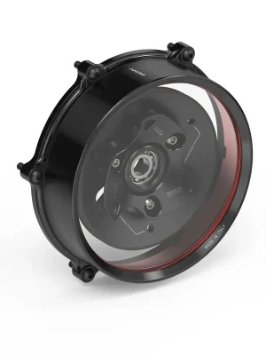 Rizoma Kupplungsdeckel Klar Schwarz passend für Panigale / Streetfighter V2 - Modelle Echt
