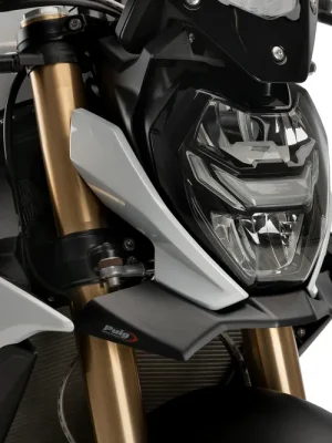 Schneller Versand PUIG Downforce Naked Front Spoiler mit ABE matt-schwarz passend für BMW M 1000 R & S 1000 R - Modelle (2021-2024)