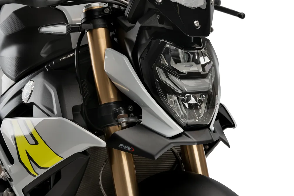 Schneller Versand PUIG Downforce Naked Front Spoiler mit ABE matt-schwarz passend für BMW M 1000 R & S 1000 R - Modelle (2021-2024)