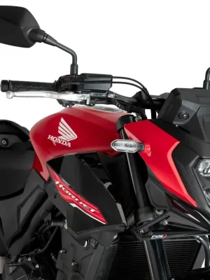 Saisonangebot PUIG Downforce Naked Front Spoiler mit ABE schwarz passend für Honda CB 500 Hornet / E-CLUTCH - Modelle (2024-2026)