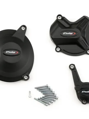 PUIG Motordeckelschoner 3-teilig schwarz passend für BMW S 1000 XR - Modelle (2015-2019) Super-Preis