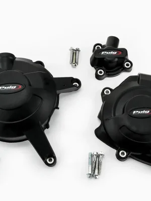 PUIG Motordeckelschoner 3-teilig schwarz passend für Yamaha YZF-R 125 - Modelle (2016-2019) Garantierte Lieferung