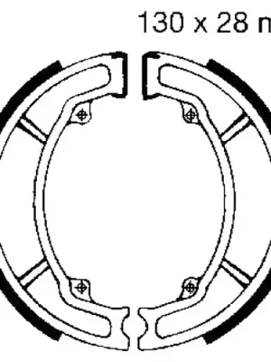 Abverkauf Bremsbacken mit Feder EBC Y506 (1 Satz)
