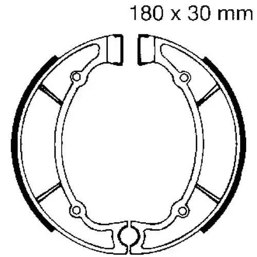 Neue Kollektion Bremsbacken mit Feder EBC Y514 (1 Satz)