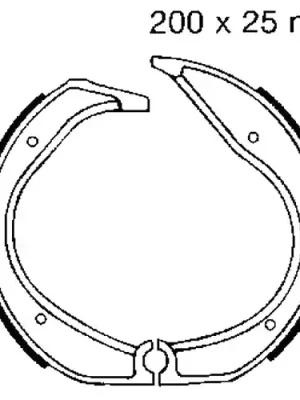 Bremsbacken ohne Feder EBC 861 (1 Satz) Direktkauf