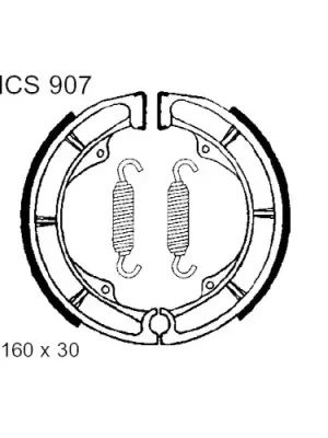 Neue Ware Bremsbacken mit Feder TRW MCS907 (1 Satz)