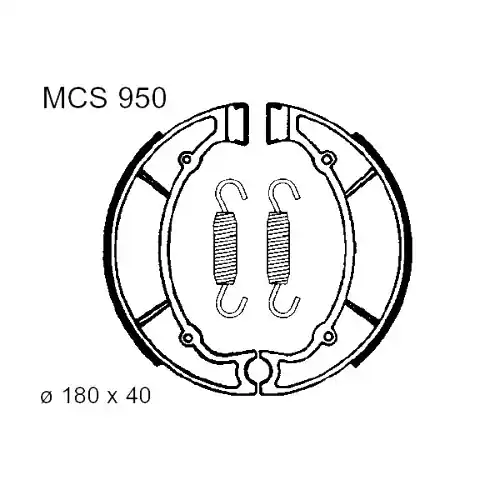 Must-Have Bremsbacken mit Feder TRW MCS950 (1 Satz)