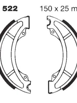 Bremsbacken ohne Feder EBC Y522 (1 Satz) Sale