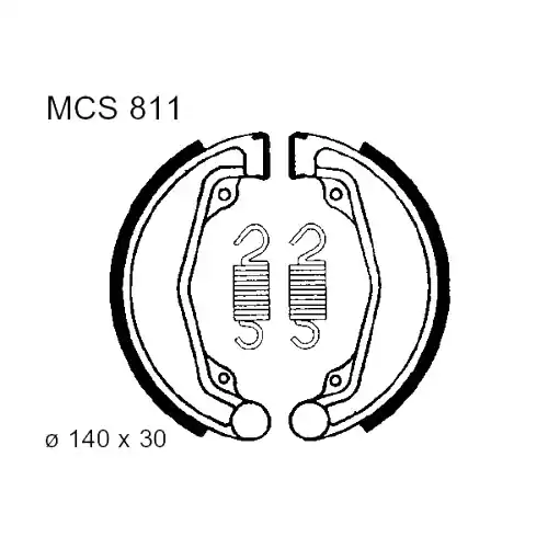 Neu Im Sortiment Bremsbacken mit Feder TRW MCS811 (1 Satz)