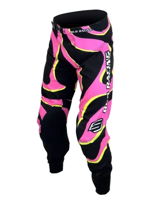 Pantalones «B» SX Fit, negro lava / rosa fluorescente / amarillo fluorescente Bestpreis