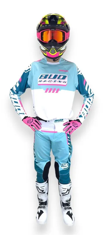 BUD Paddock Turquesa / Rosa Fluorescente / Branco Combo Begrenztes Angebot