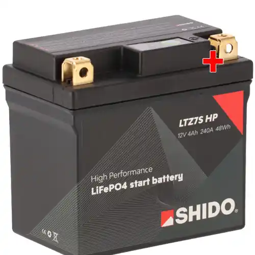 Neue Ware Batterie Shido Lithium High Performance LTZ7S HP / YTZ7S